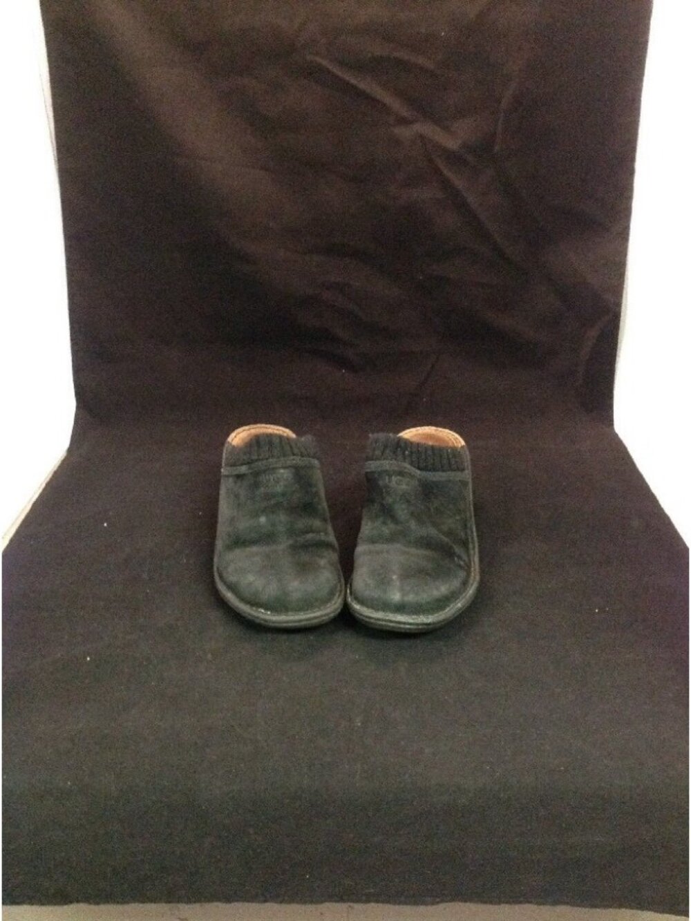 Authentic UGG Australia Gael Suede Wedge Mule Sheepskin Slipper Clog Wmn 8 Es Z3
